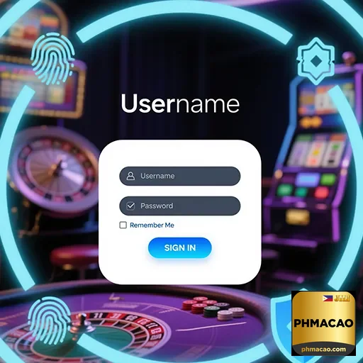 Mobile player accessing secure casino gaming at phmacao